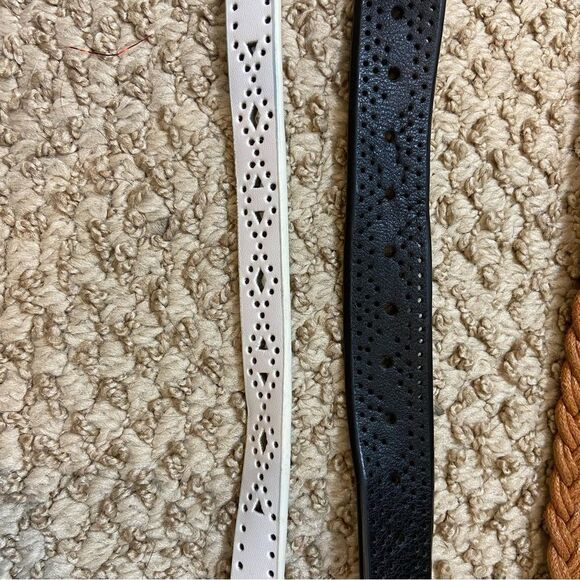 Lot of 6‎ Ladies Skinny Belts Various Styles Size Medium to Large - Picture 14 of 16